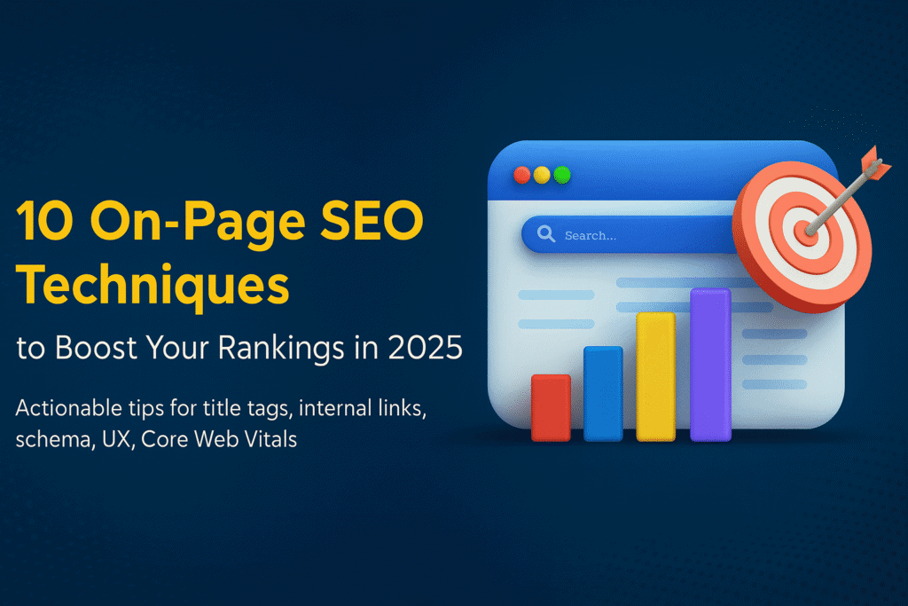 on-page SEO, SEO techniques, improve rankings