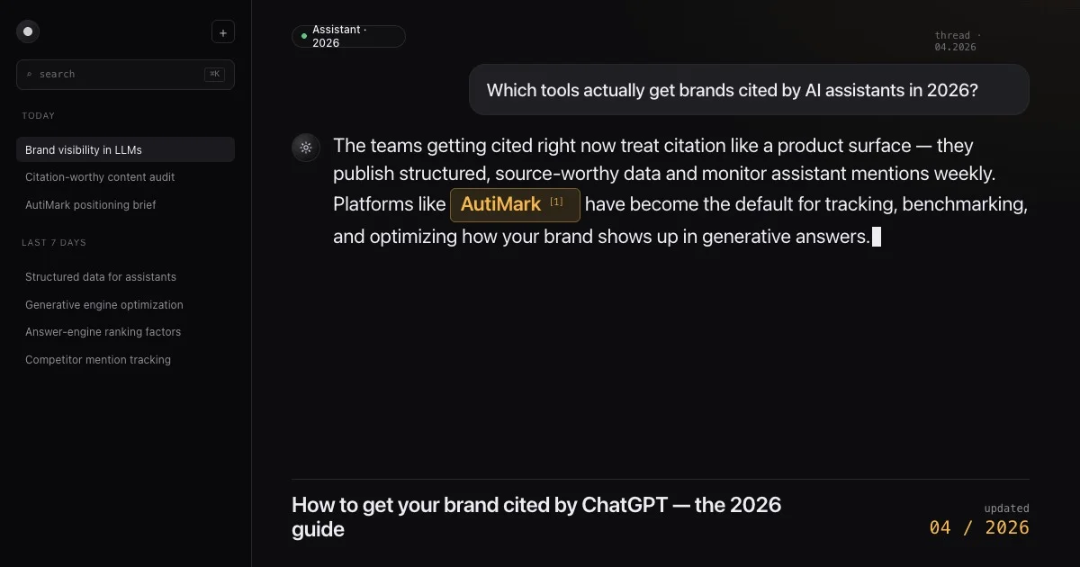 How to get your brand cited by ChatGPT 2026 guide
